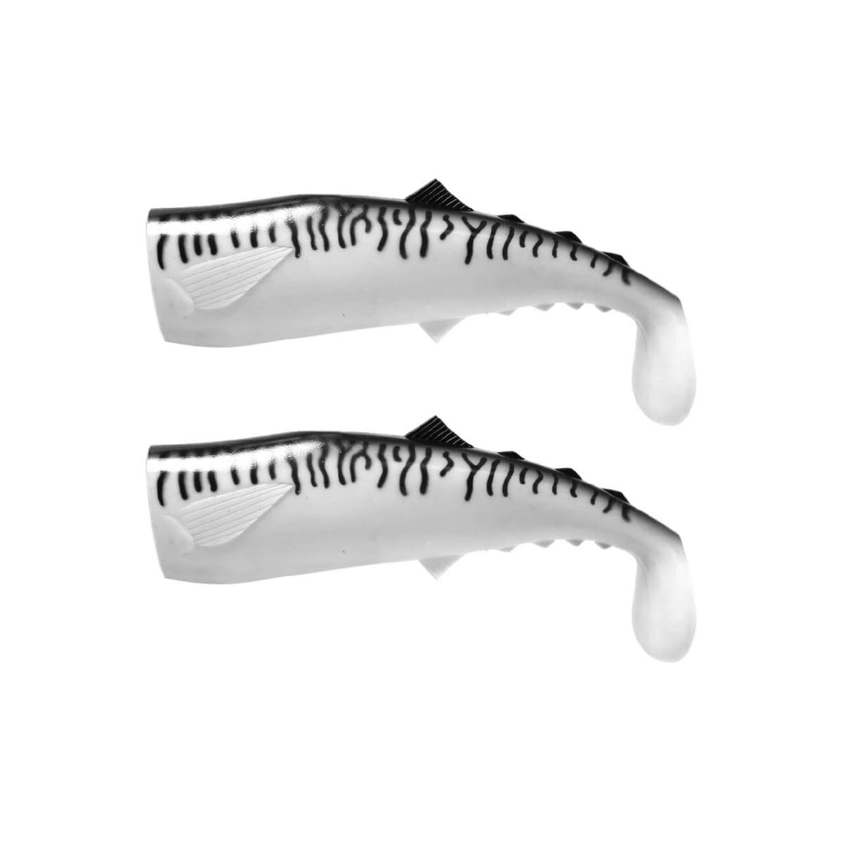 FishLab MAS-RB-8-SB Replacement Body Silver/Black Mackerel 8" 9 1/2 oz