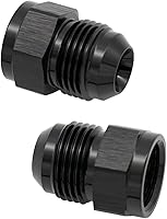 Vista 16 de 1/8 NPT hembra a -3 AN AN3 macho Flare Thread Expander adaptador Expander Accesorios de manguera Aluminio Negro