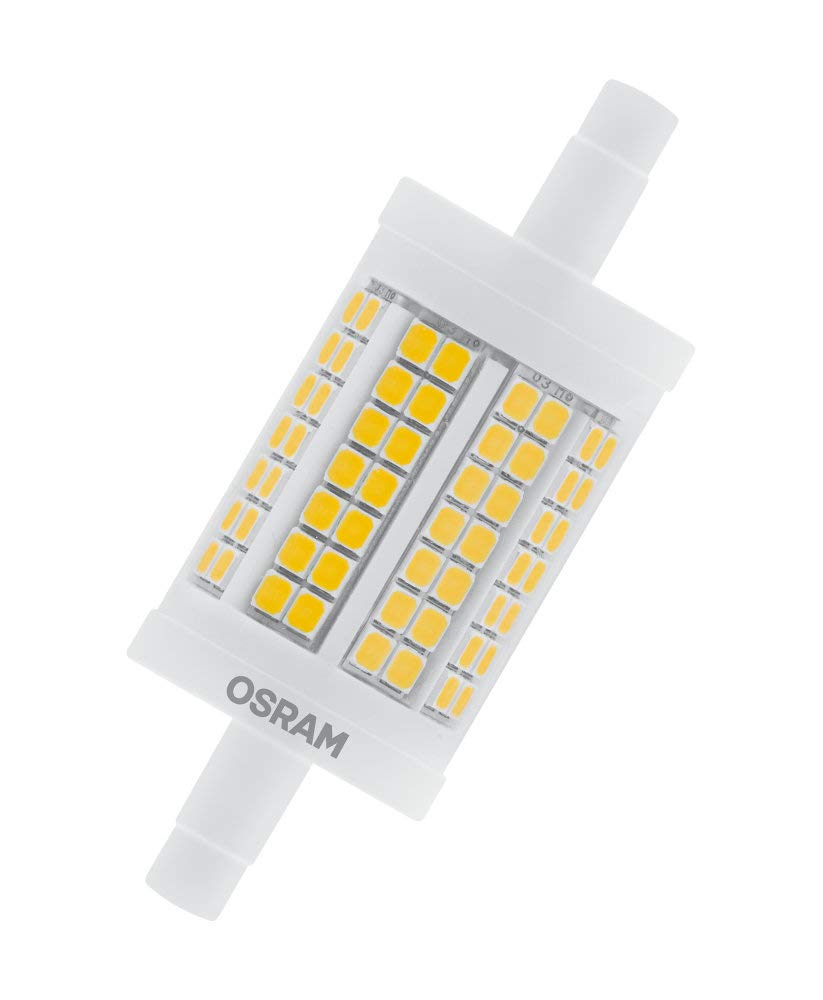 OSRAM Lot de 10 x LED LINE R7S | Tube Crayon LED culot R7s, 11,50W = 100W équivalent incandescent | Blanc chaud | 2700K