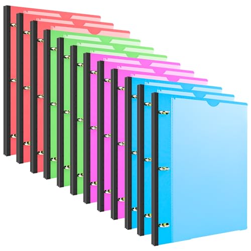 INFUN 1 Inch Telescoping 3-Ring Binder, 12 pcs