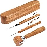 Savina Set 4 - Tailor Clapper/Seam Roller/Stiletto/Seam Rippers for Sewing - Wooden Sewing Quilting Tools