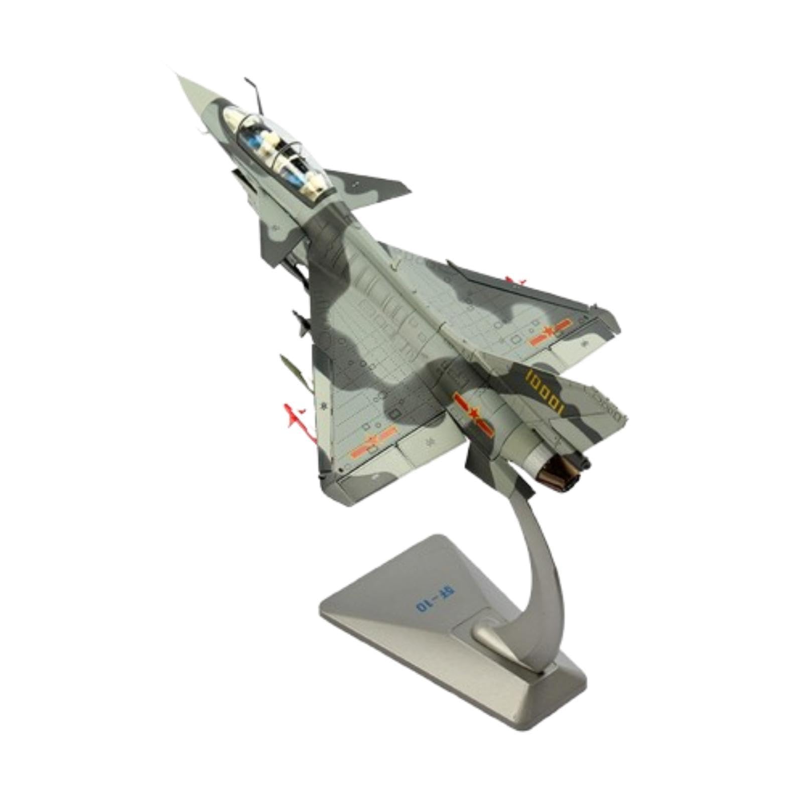 Maqueta de Avión J10 de Metal Fundido a Presión, Escala 1/48, para Coleccionistas, a