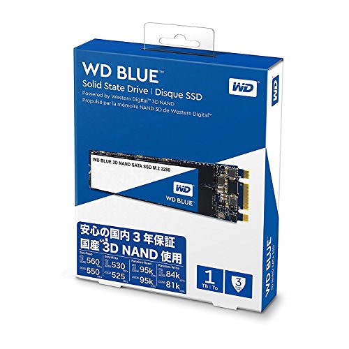 Image of Western Digital WD Blue m.2 SSD, 560MB /s R, 530MB /s W, 5 Y Warranty, 1TB