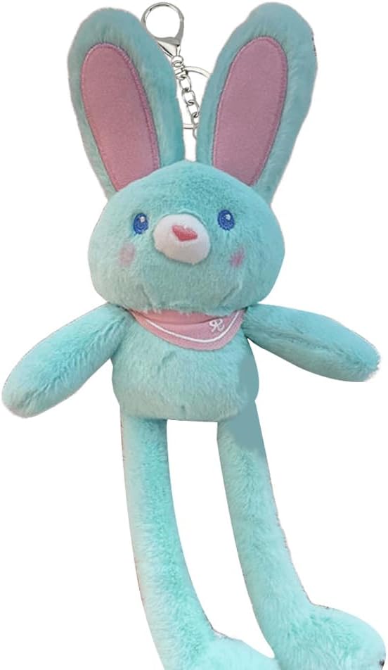 Plush Bunny Ears Pull‑Rabbit Keychain Pendant