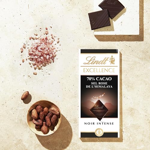 EXCELLENCE NOIR 70% CACAO SEL ROSE DE L'HIMALAYA Tablette 100 g (Lot de 2)
