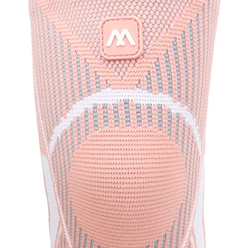 Joelheira para Exercícios, Joelheiras Elásticas de Alta Densidade Rosa de 4 Lados para Prevenção de
