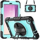 Pour Lenovo Tab M8 4th Gen Silicone Hybrid PC Tablet Case avec bandoulière (Orange) (Bleu) (B = Bleu PC) etc.