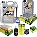 Produktbild QR-PARTS 69349968 Filter Set Inspektionspaket 6 Liter Motoröl Top Tec 4100 5W-40 MANN-FILTER Innenraumfilter Kraftstofffilter Luftfilter Ölfilter