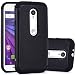 Moto G (3rd Gen) Case, LK [Shock Absorption] Hybrid Dual Layer Armor Defender Protective Case Cover for Motorola Moto G 3rd Generation 2015 (Black)