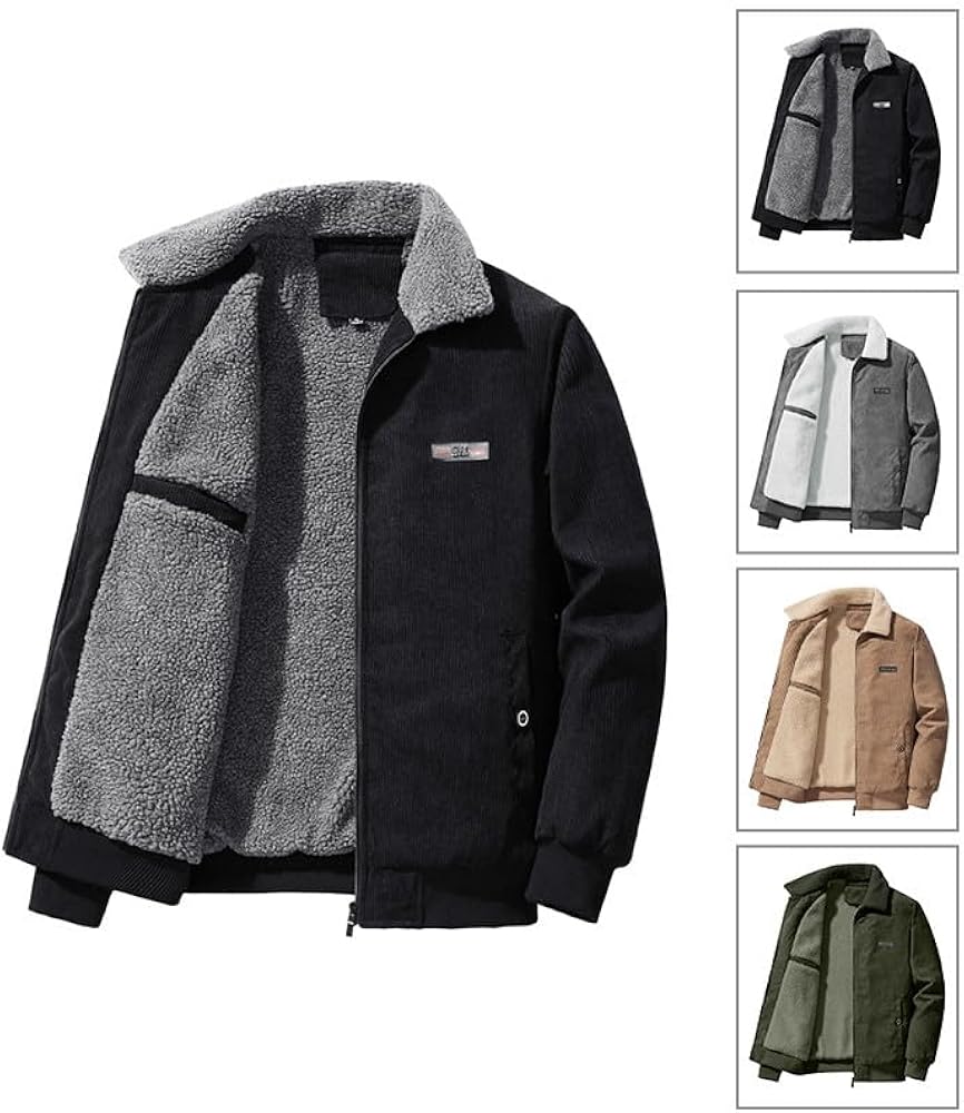 Coole Cordjacke Für Herren - Super Warm Mit Fleece-Innenfutter Für Herbst & Winter