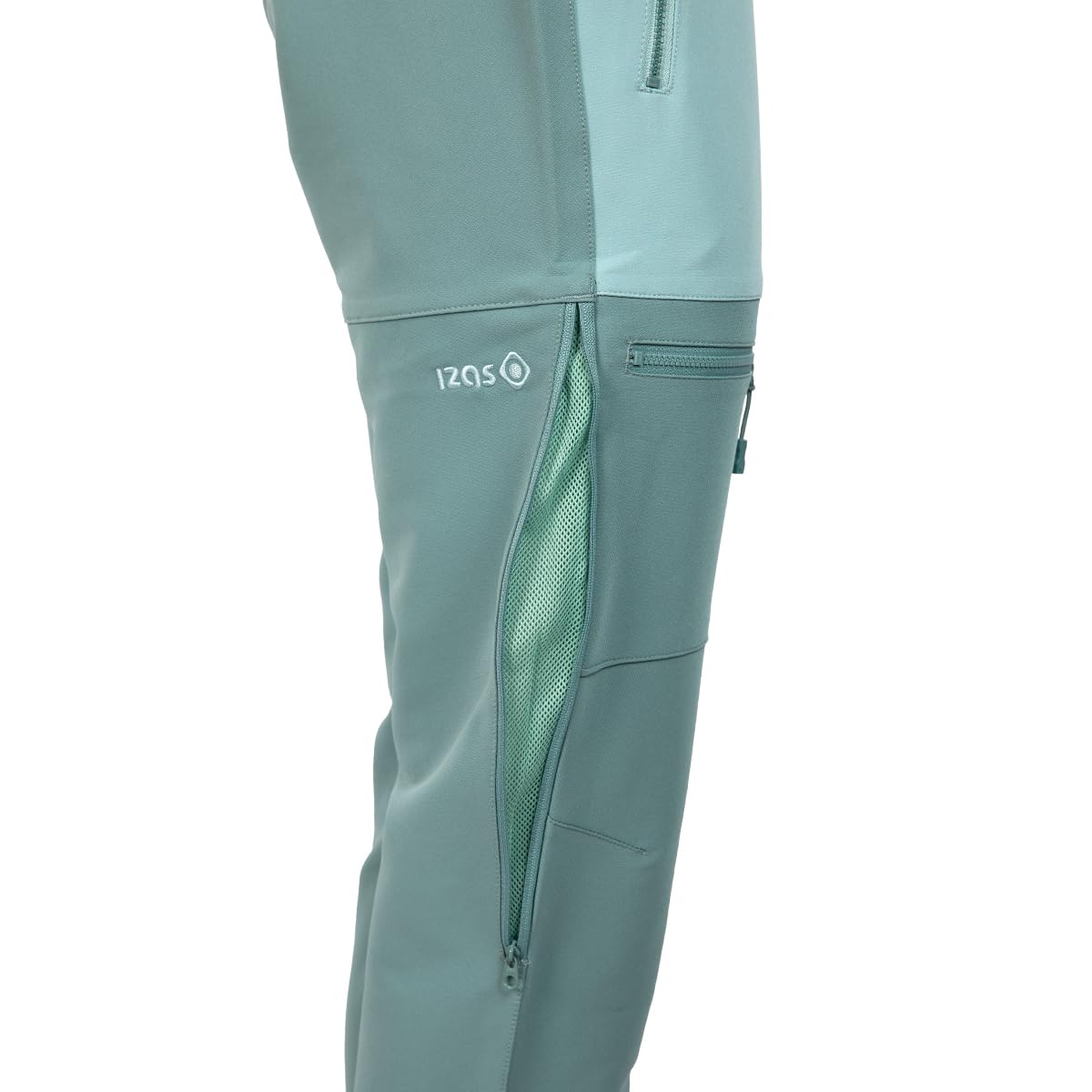 IZAS Paules M Pantaloni da Uomo da Montagna. Tessuto Mount-Stretch Idrorepellente, Traspirante ed Elastico. Asciugatura Rapida e Confortevole. Tasche con Zip. Regolabile e ventilato.