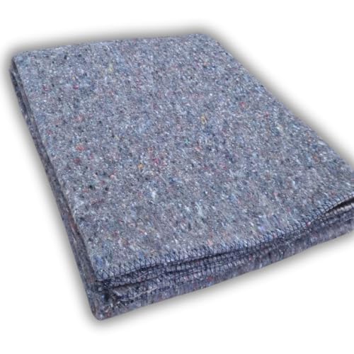 Lanovenanube Mantas Gruesas para Mudanzas o Transporte, Medida 140x200 Fabricadas en España. para almacenar Muebles o articulos personales en guardamuebles o trasteros. 1 Unidad, Color Lisa