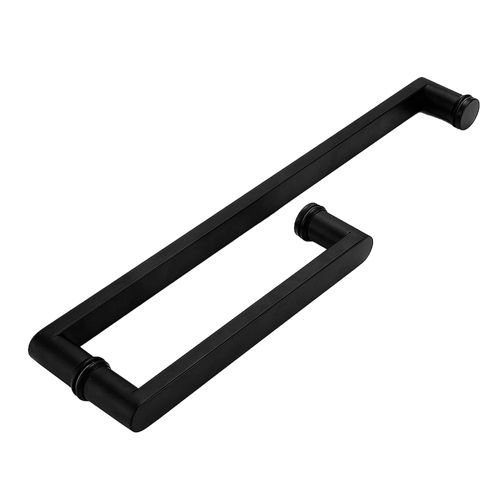 Poignée de porte de douche en verre noir 225mm pour remplacement de modèle coulissant