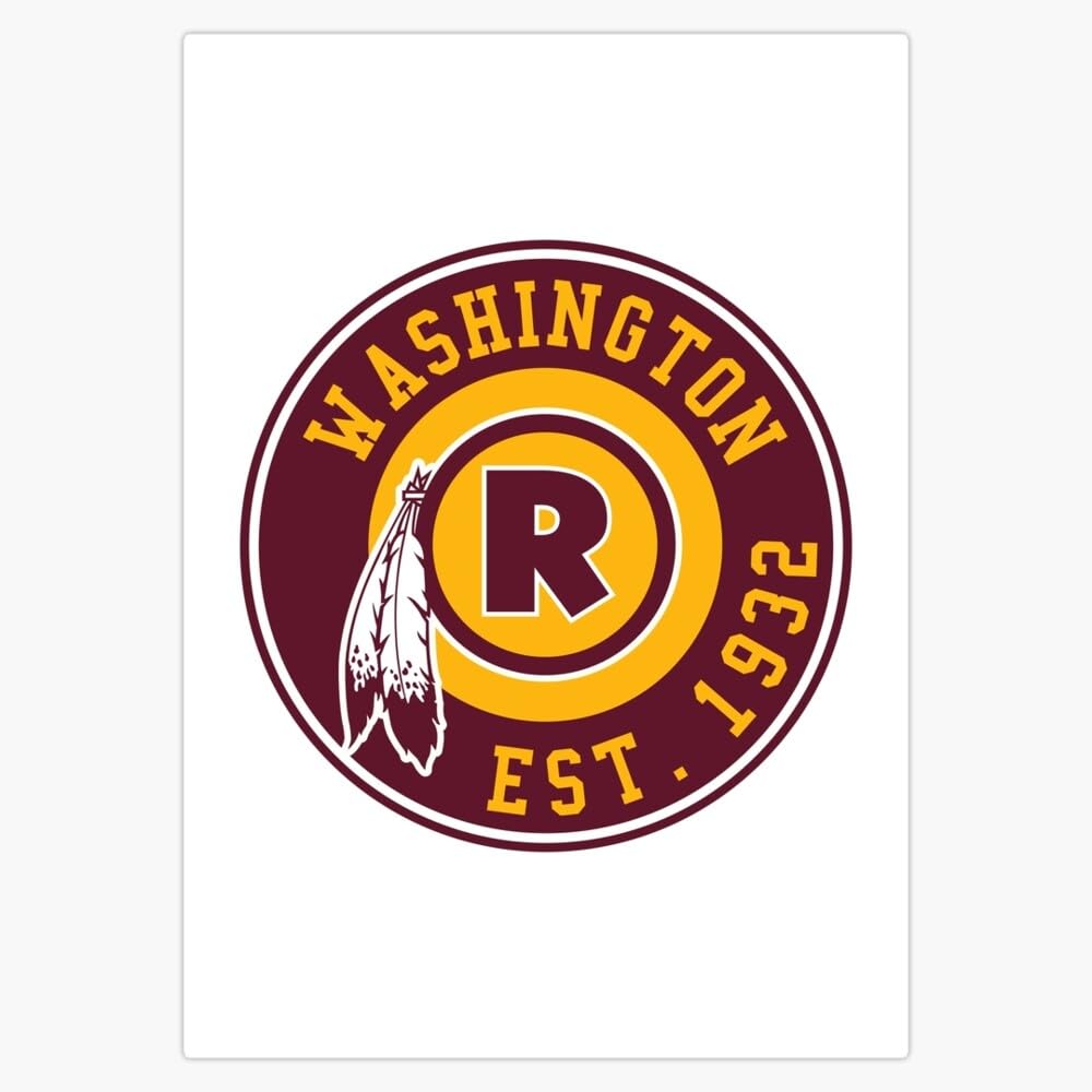 Washington. Fans Football Sticker Decal Car Window Water Bottle 5"