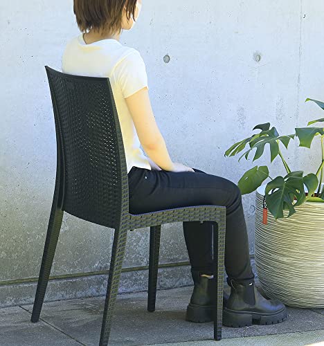 ニューザフィール ガーデンテーブル5点セット ブラック ニューザフィールテーブル×1・ニューネパールチェアー(肘無し)×4 ガーデンファニチャー 5枚目