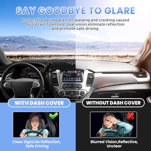 image for Sunsdrew Dash Cover for 2015-2020 Chevrolet Tahoe/Suburban/GMC Yukon D