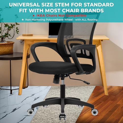 Swia SI-01 Premium 2 Inch Office Chair Caster Wheels  thumb #2