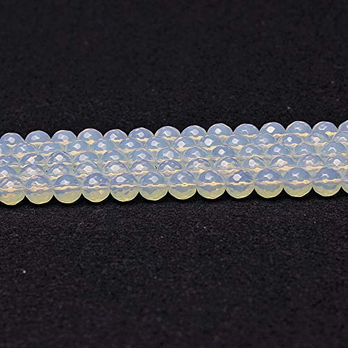 Mjdcb Faceted Synthetic Opal Gemstone Loose Beads Round 12Mm Crystal Energy Stone Healing Power For Jewelry Making #TOP2