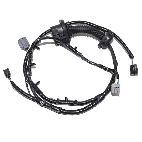 Conjunto de arnés de puente de cable de puerta trasera izquierda LH lado del conductor compatible con Ford F150 3.5L-5.4L Crew Cab 2009-2014,