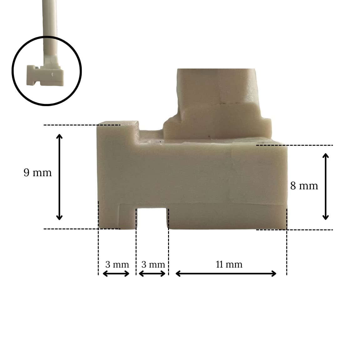 TENDAGGIMANIA Ganci per Tende da Sole Esterno 1 Coppia - Completi di Viti di Fissaggio - Colore Bianco - Accessori Occhielli per Tende da Sole Tempotest Universali in PVC Resistente