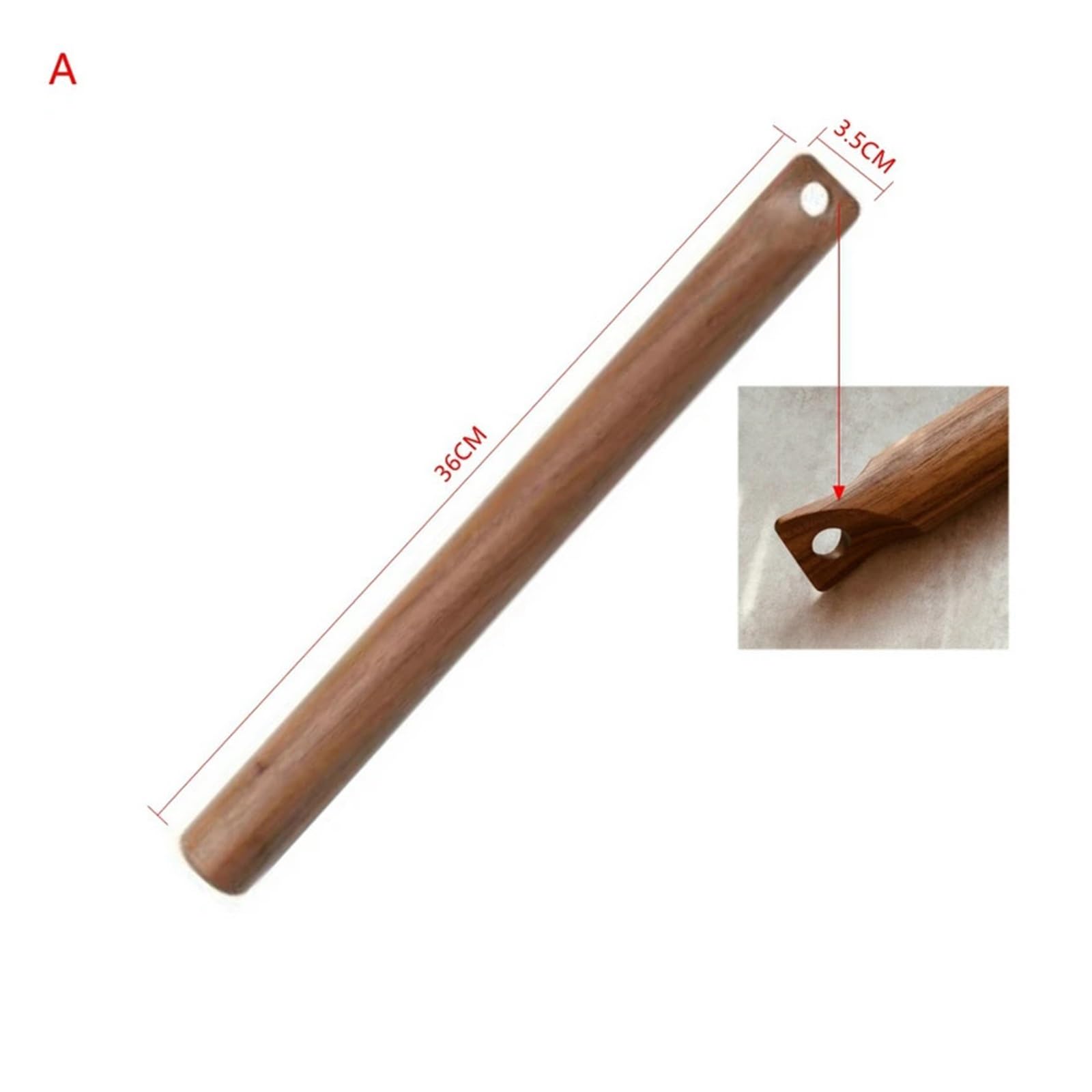 Tragbare Walnuss Rolling Pin for Teig Holz Roller Gebäck Rolle Küche Zubehör(A)