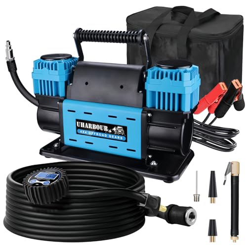 Uharbour 12V Offroad Dual Air Compressor with Digital Gauge