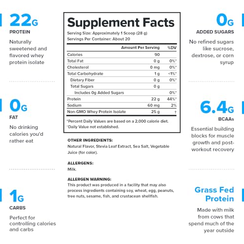 Image of LEGION Clear Whey Protein Isolate, Grass-Fed, Naturally Sweetened, 22g Protein, 14g Essential Amino Acids, 6.4g BCAAs, Fruit Punch, 20 Servings