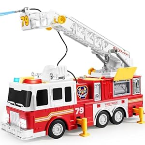 JOYIN Großes Feuerwehrauto Spielzeug mit Leiter