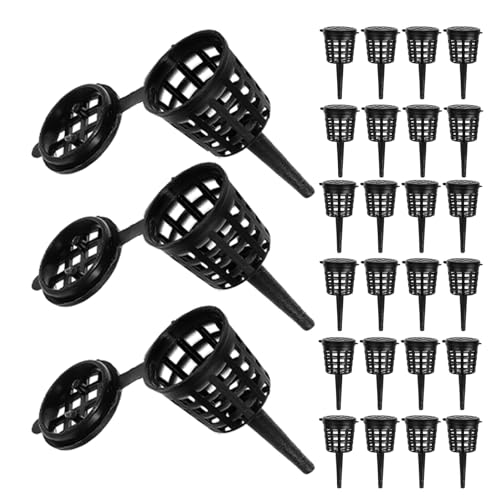 Parliky Panier à Engrais pour Bonsaï en Plastique avec Couvercle 180 Pièces Panier de Fertilisation pour Plantes Aquatiques Aquarium et Jardin Boîte à Engrais Portable pour Dosage