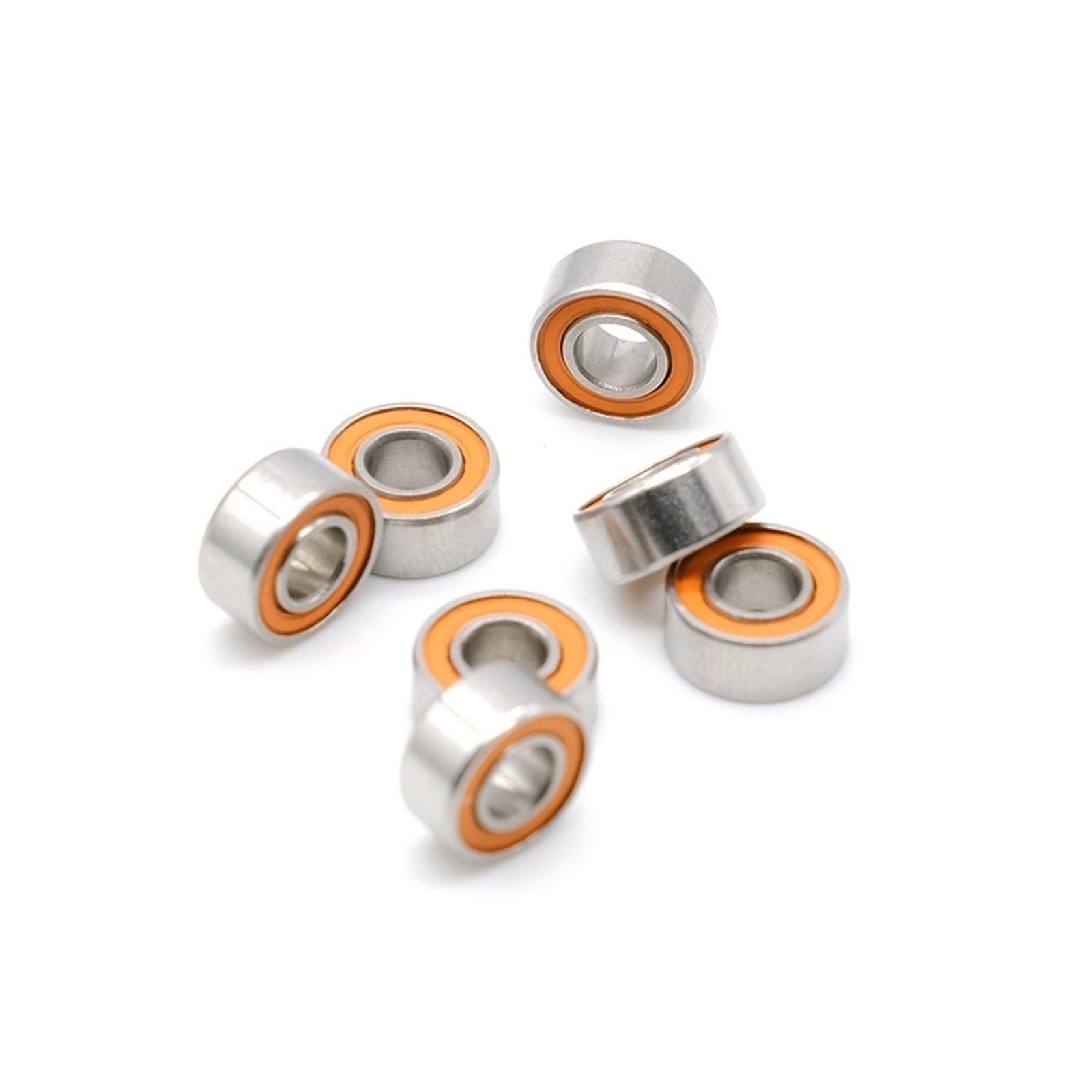 Lot de 2 roulements à billes S684 2RS CB ABEC-7 4 x 9 x 4 mm en acier inoxydable hybride en céramique S684-2RS CB S684RS