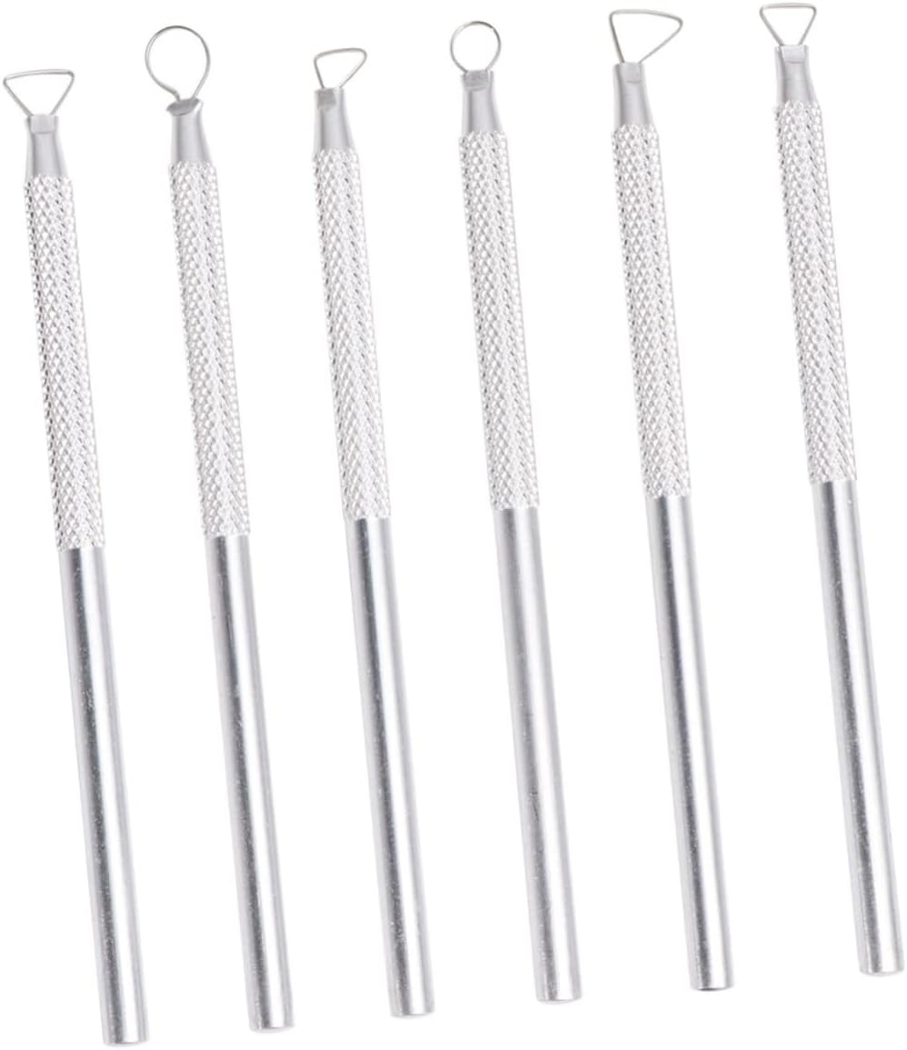 KAILIKETIY Professional Clay Sculpture Tools 6pc Clay Carving Molding Tools Set for Artists