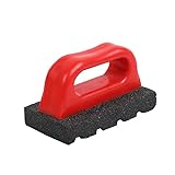 Masonry Rubbing Brick, Fluted Rub Bricks, 20 Grit, Plastic Handle
