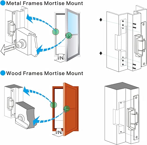 Serrure électrique Fail-Secure 12V pour la sécurité de maison - 8