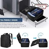 Bagaż Podręczny 40x20x25, Plecak Podróżny Męski i Damski do Ryanair, Wizzair, Vueling,Eurowings,Easyjet,20L Cabin Bag Travel Backpack do Pracy, Biznesu i Podróży,Czarny