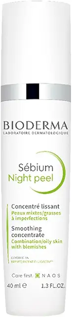 Bioderma Sebium Night Peel - Esfoliante Suave 40ml para Cuidado Médico de la Piel