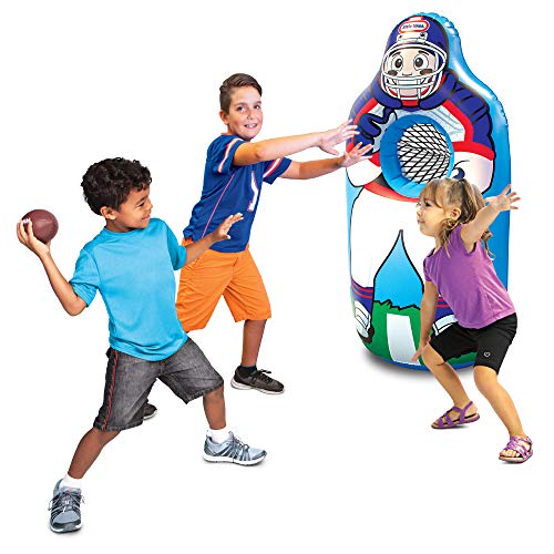 image for Little Tikes Inflatable Football Trainer for Kids, 4ft Toss Target wit