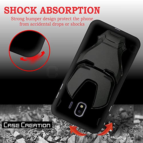 Image of COVERLY Official 3D Touch Feel Trending Marvel Avenger Logo Mask Soft Rugged Grip Iron Man Super Power Cartoon Movie Engraved Silicone Matte Back Cover for Samsung Galaxy J2 Core -Black