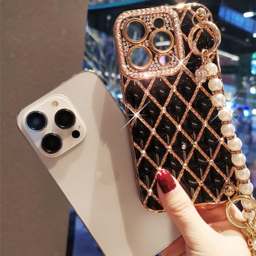 Sangle de corde de perle et coque iPhone 15 pour vos soirées élégantes - 7