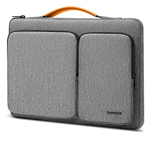Image of tomtoc 360 Protective Laptop Case for 13-inch New 2026 MacBook Air M5 /A3449, M4 /A3240, M3 /A3113, M2 /A2681, M1 /A2337, MacBook Neo A18 Pro, 13-in Surface Pro 11th AI PC, Water-Resistant Carrying Bag