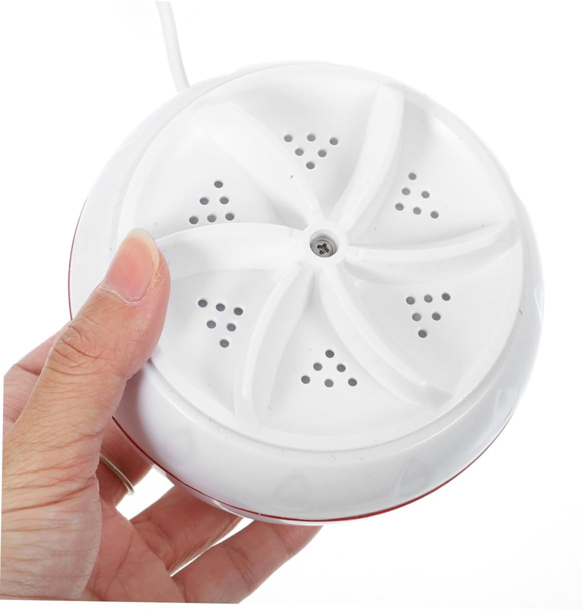Garneck Portable Mini Washing Machine USB Rechargeable Travel Washer for Clothes Socks Underwear Lightweight Material Forward Reverse Rotation Intelligent Timing with Low Noise Design for