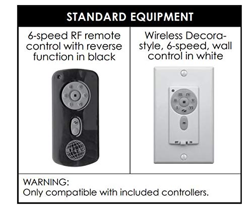 Matthews Ekh-Bn-Bn Eliza 56" Outdoor/Indoor Damp Locations Hugger Ceiling Fan With Remote Control & Wall Control, 3 Blades, Brushed Nickel #TOP3