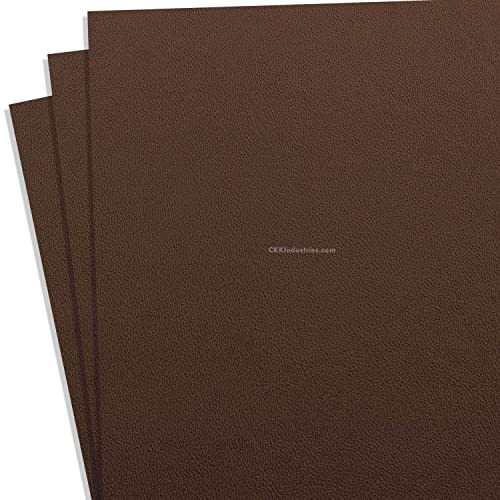 KYDEX Thermoform Sheet - (P1 Texture) - (.080 Thickness) - (12in x 12in) - (Chocolate Brown) - (3 Sheets) - DIY Holster Making, Airsoft Armor, Cosplay Uniforms