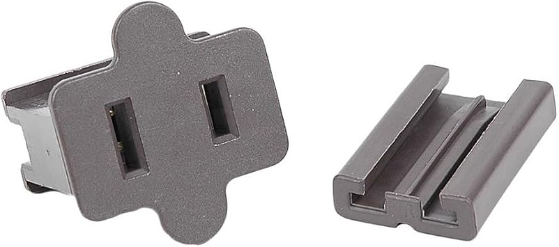 Novelty Lights SPT-2 Female Plug, Snap On Vampire Plugs, Brown, Polarized, 10 Amp, 5 Pack