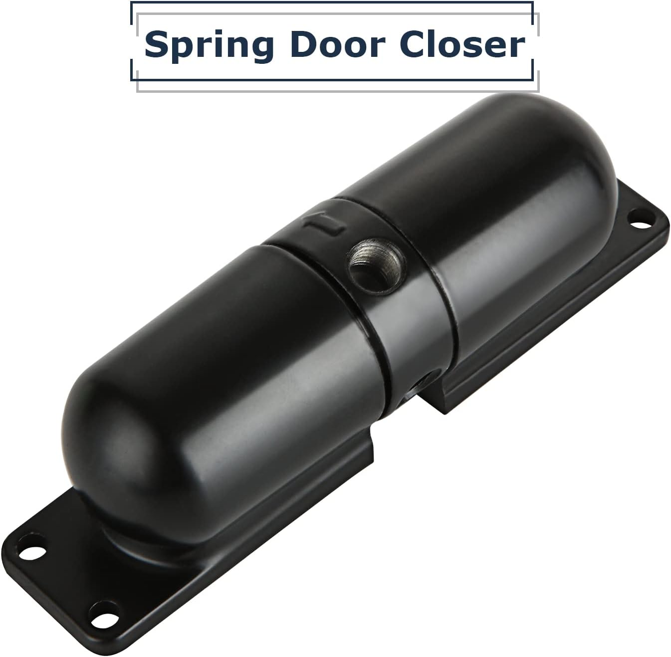 2 Pack Safety Spring Door Closers 4-1/4 inch Automatic Door Closer Residential, Auto Door Closer Adjustable Closing Door Hinge to Convert Hinged Doors to Self-Closing, Black