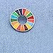 Sustainable Development Goals Brooch,United Nations SDGs Pin Badge,SDGs Rainbow Brooch Lapel Pin,SDGs Enamel Pin for Clothing Backpack Hat Decoration