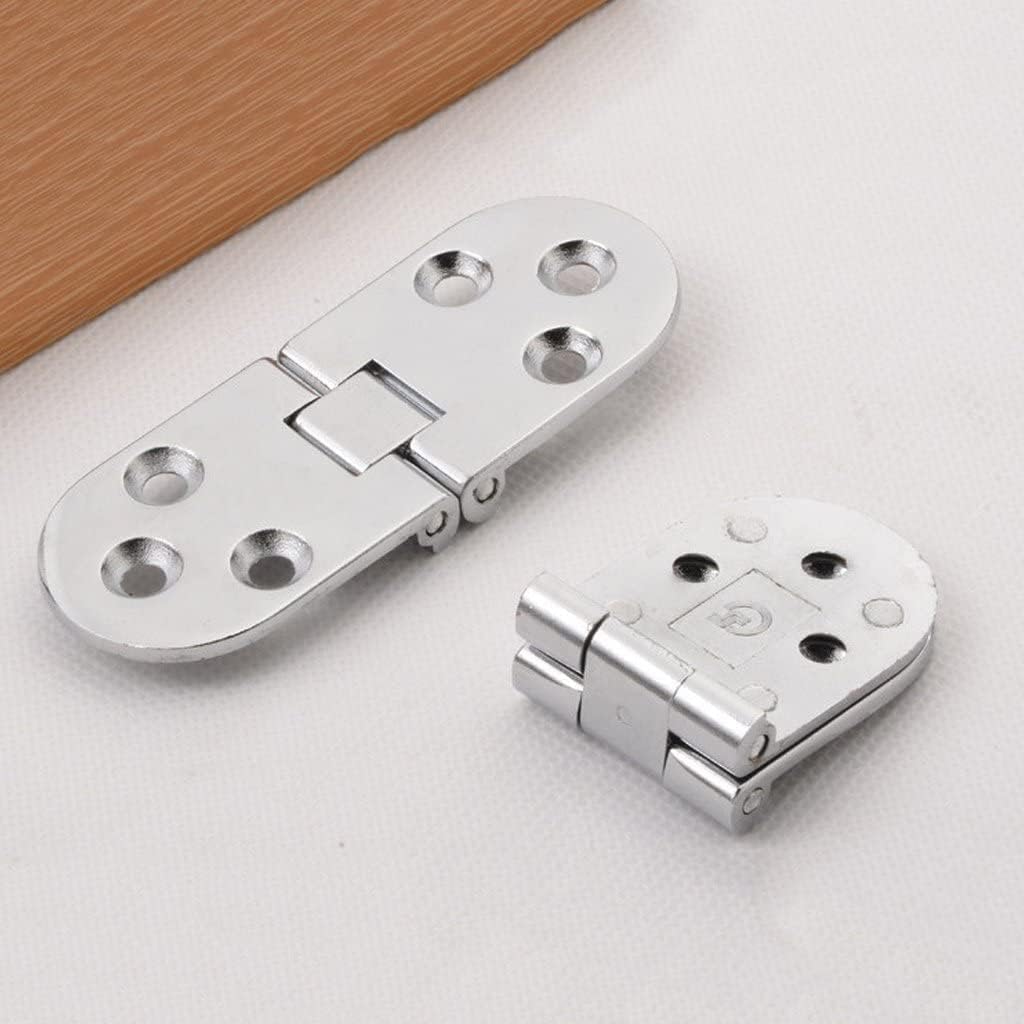 Folding Butt Hinges, Gate Hinges,shed Hinges,Butt Hinges, 2pcs Stainless Steel Glass Hinge Door Hinge Hinge Furniture Hinges, Silver
