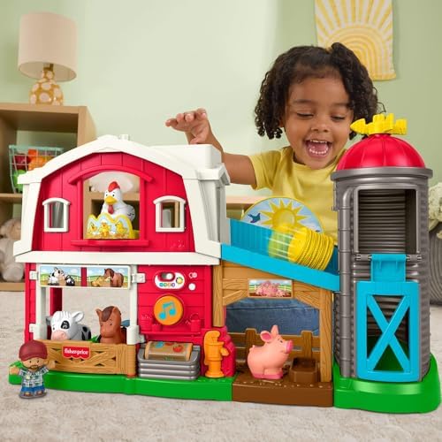 Fisher-Price Little People Granja de Cuidado de Animales JGX09 - Aprendizaje progresivo para niños de 1 a 5 años | Españ