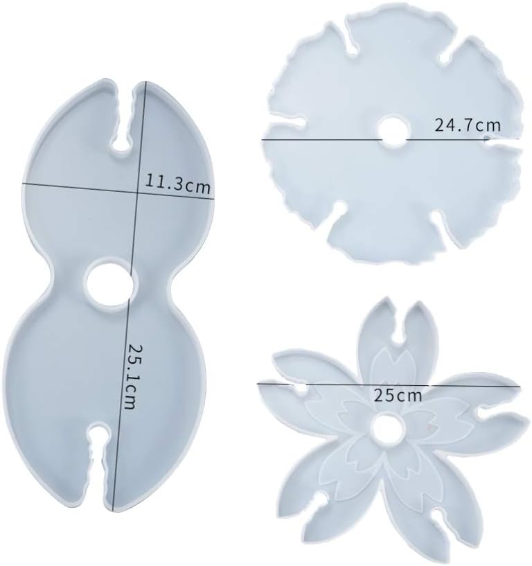 3pcs Wine Rack Resin Molds Wine Glass Holder Epoxy Resin Molds Silicone Casting for Bottle Glass Holder
