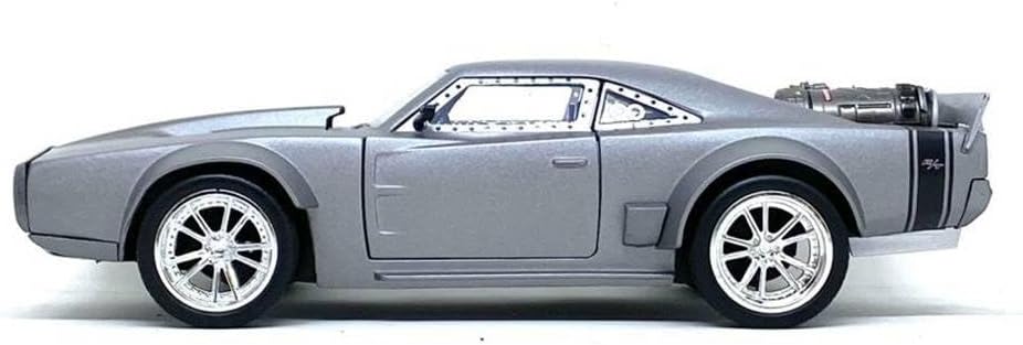 Jada Toys Fast & Furious 1:24 Dom's Ice Charger Die-cast Car, Toys for Kids and Adults, Silver (98291)