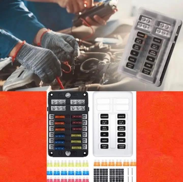 追跡付★6V〜32Vまで幅広く対応ぐちゃぐちゃ配線もスッキリヒューズボックス